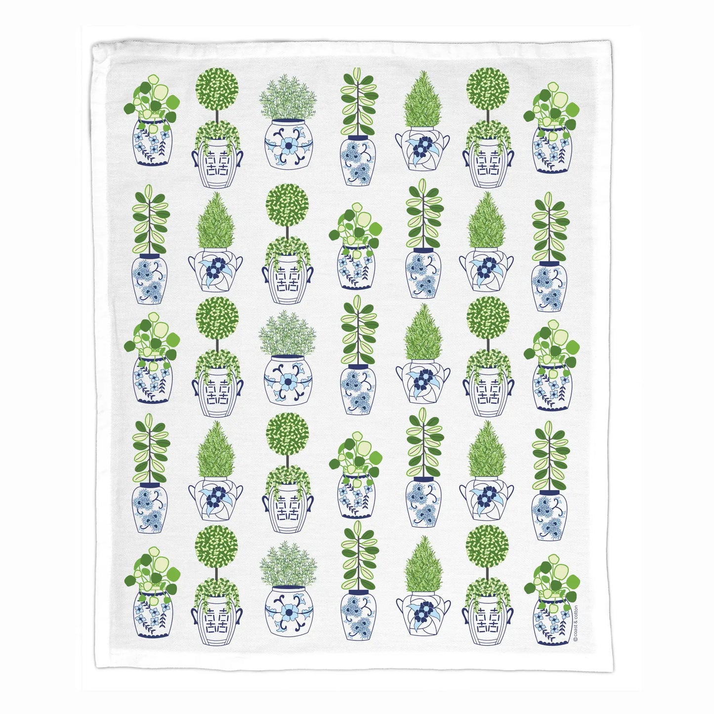 Tea Towel - Ginger Jar Planters