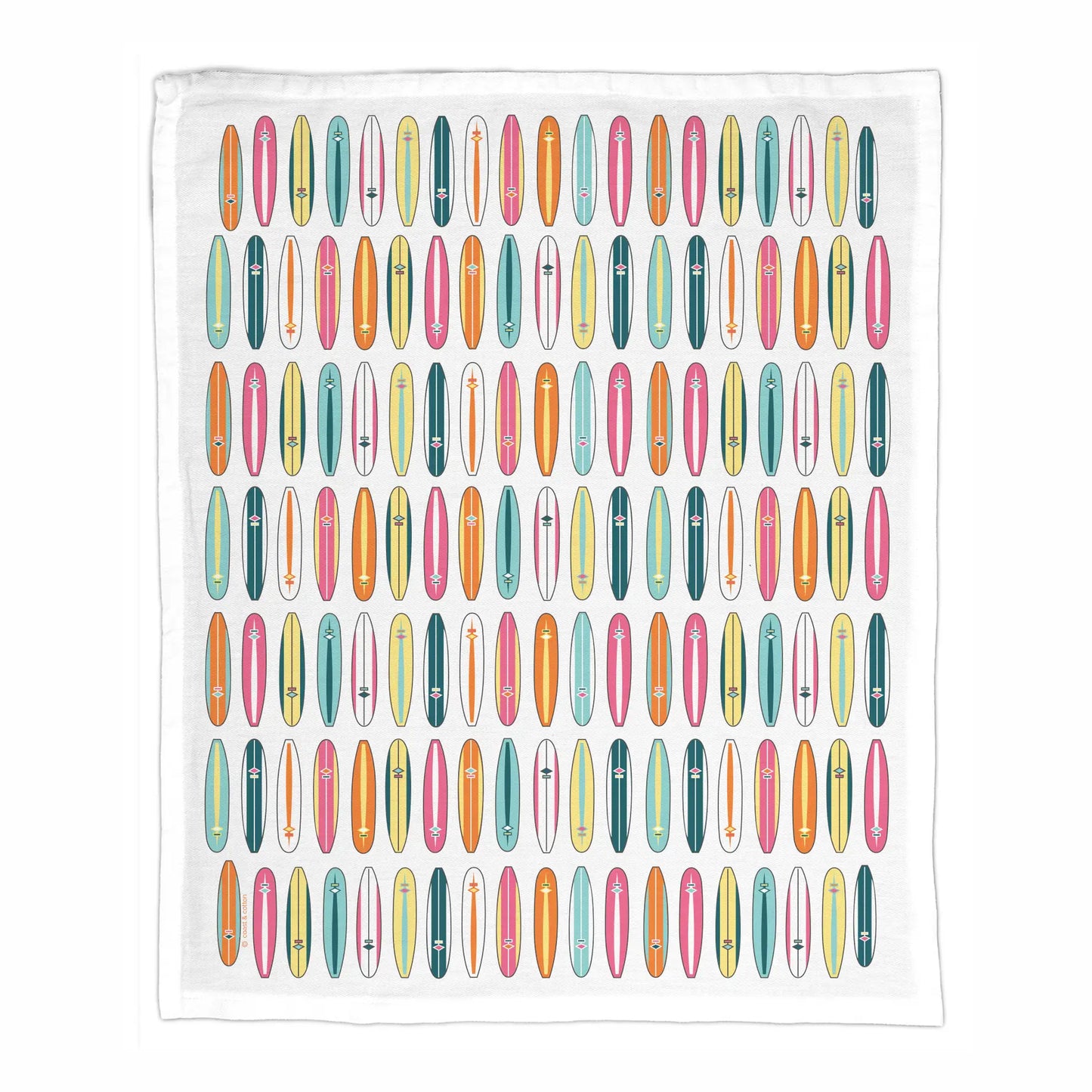 Tea Towel - Surfboards