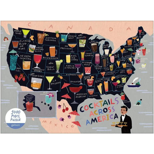 Cocktails Across America- 1000 Piece Puzzle