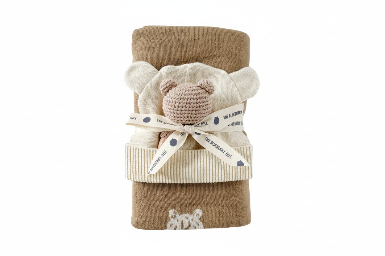 Honey Bear Blanket Set