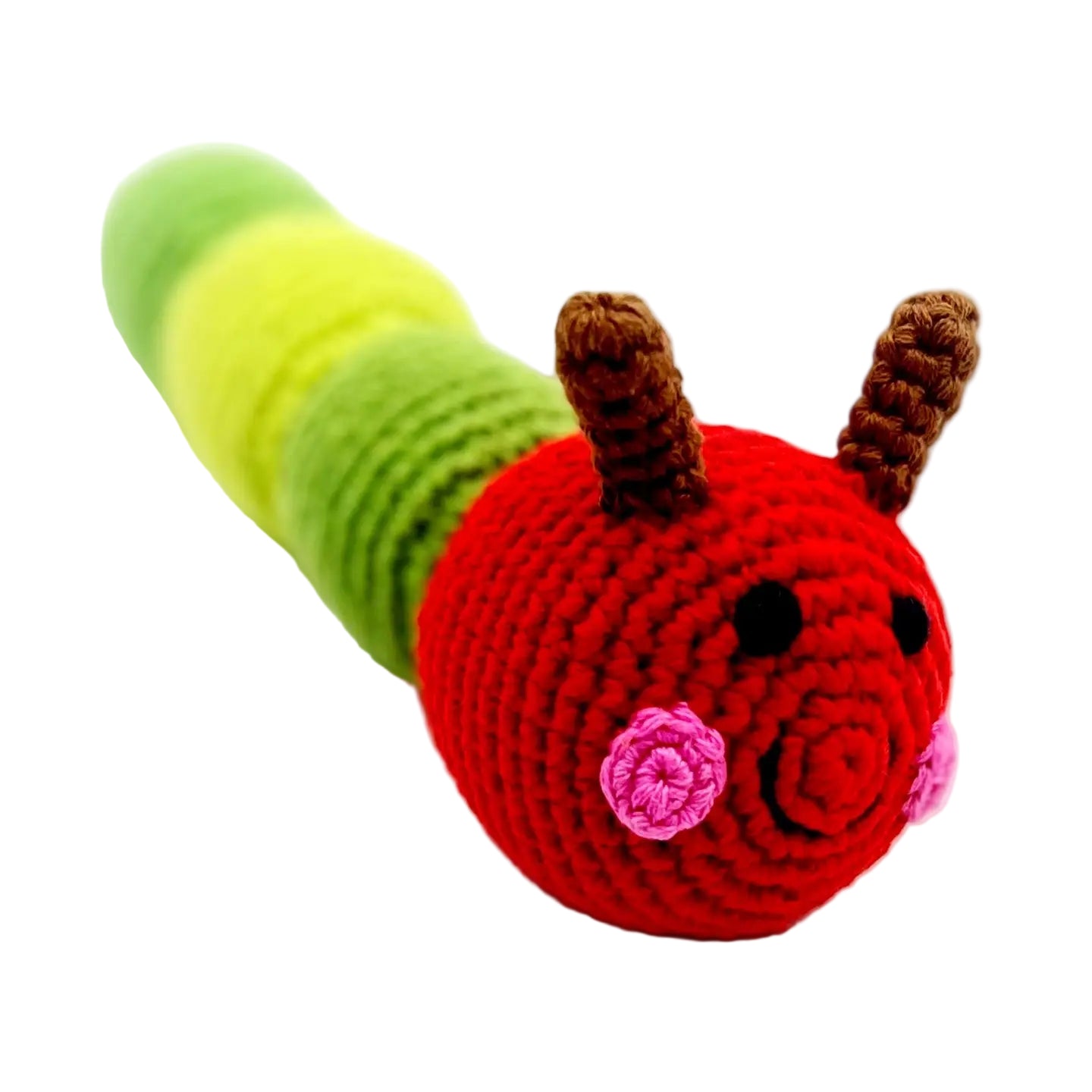Crocheted Caterpillar rattle