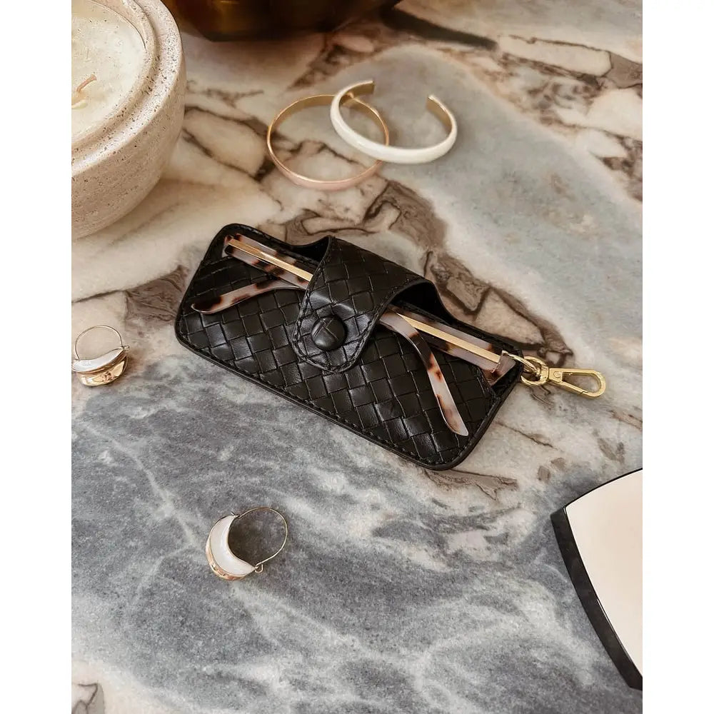 Sunglasses Case - Woven Black