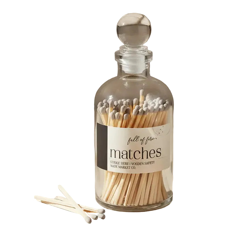 Glass Top Matches - Gray