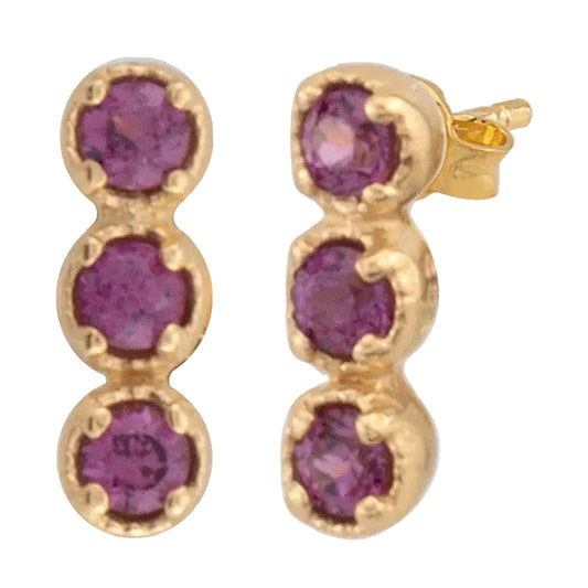 Garnet Stud Earrings