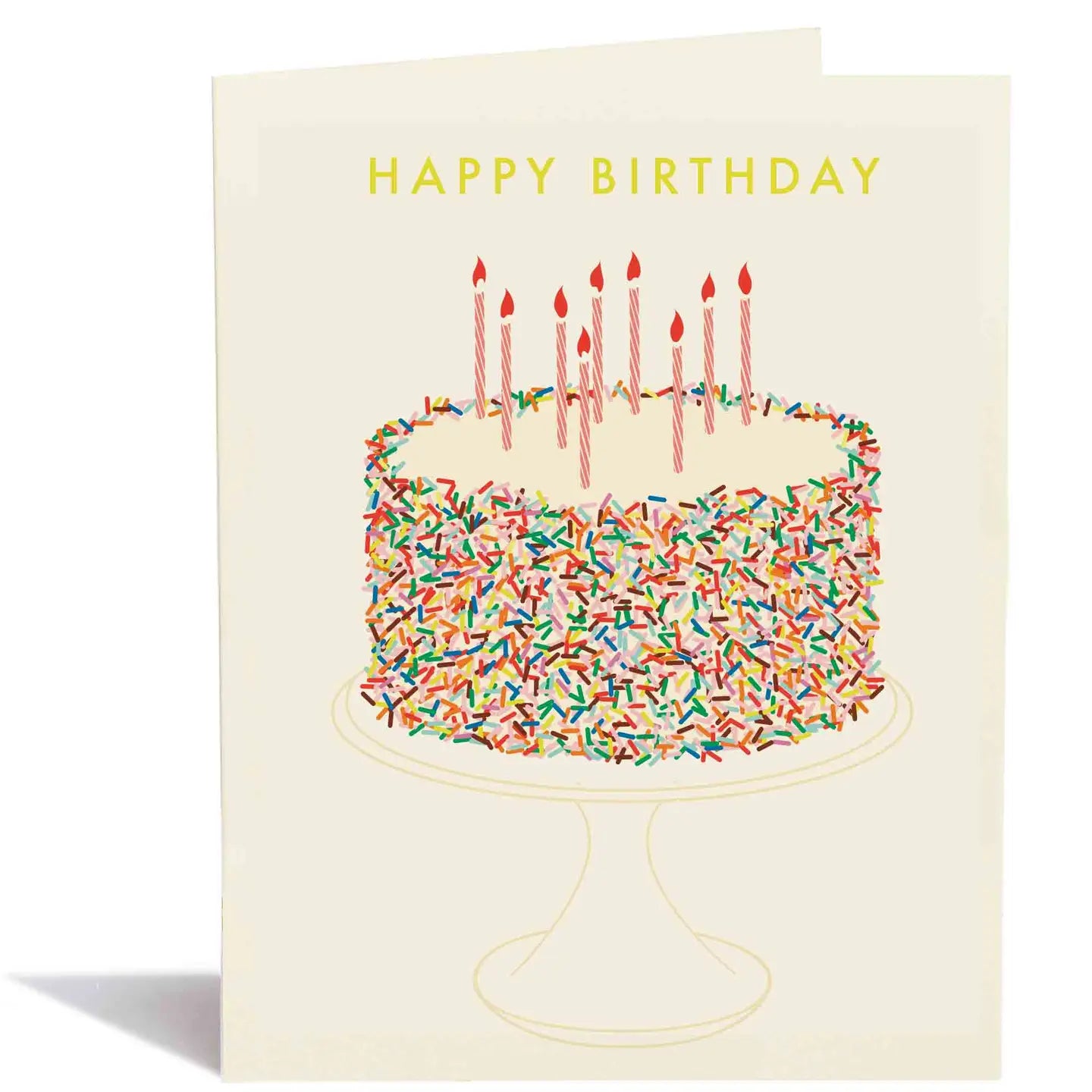 Birthday Sprinkle Cake Greeting Card