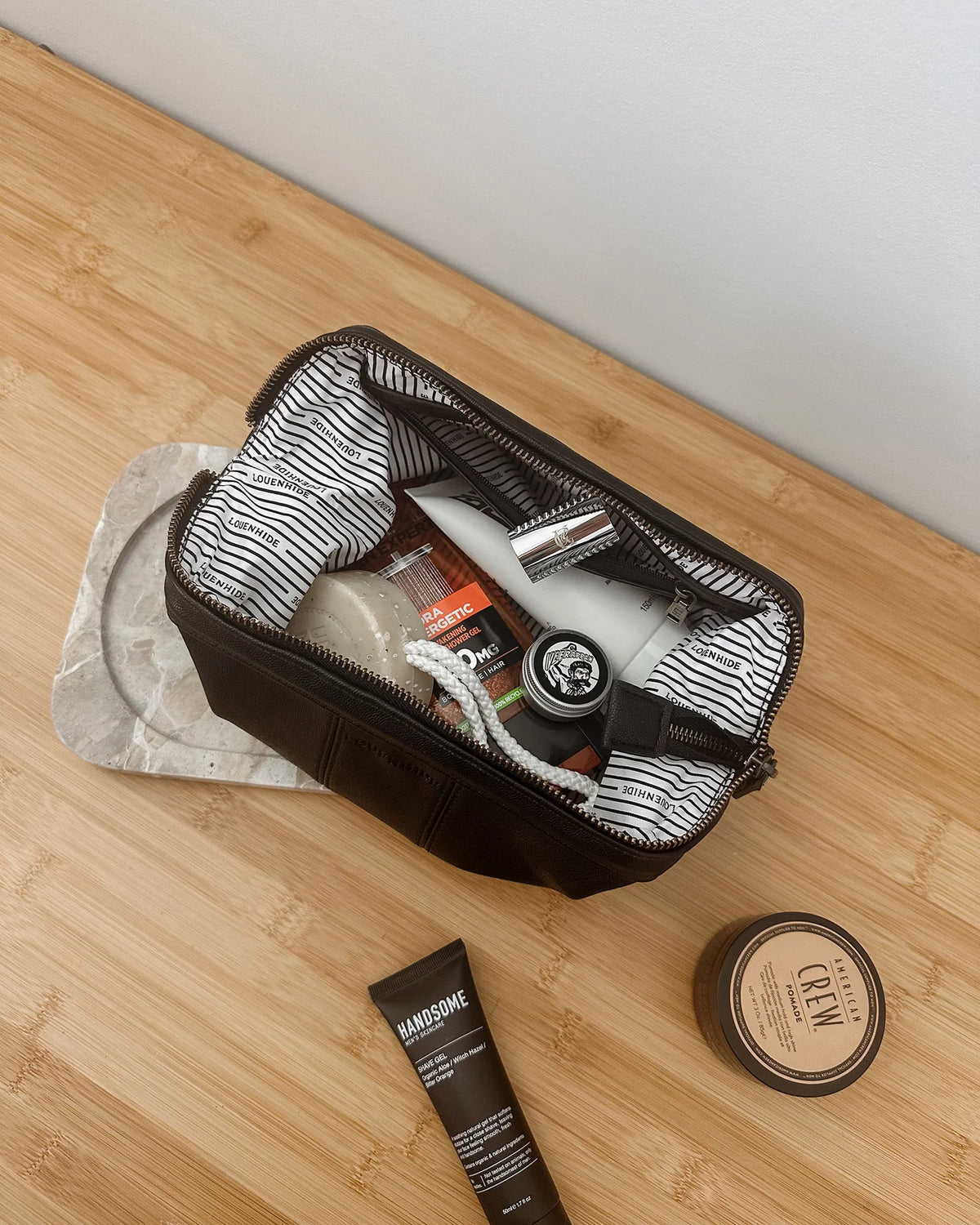Cosmetic Case- Saddle Black