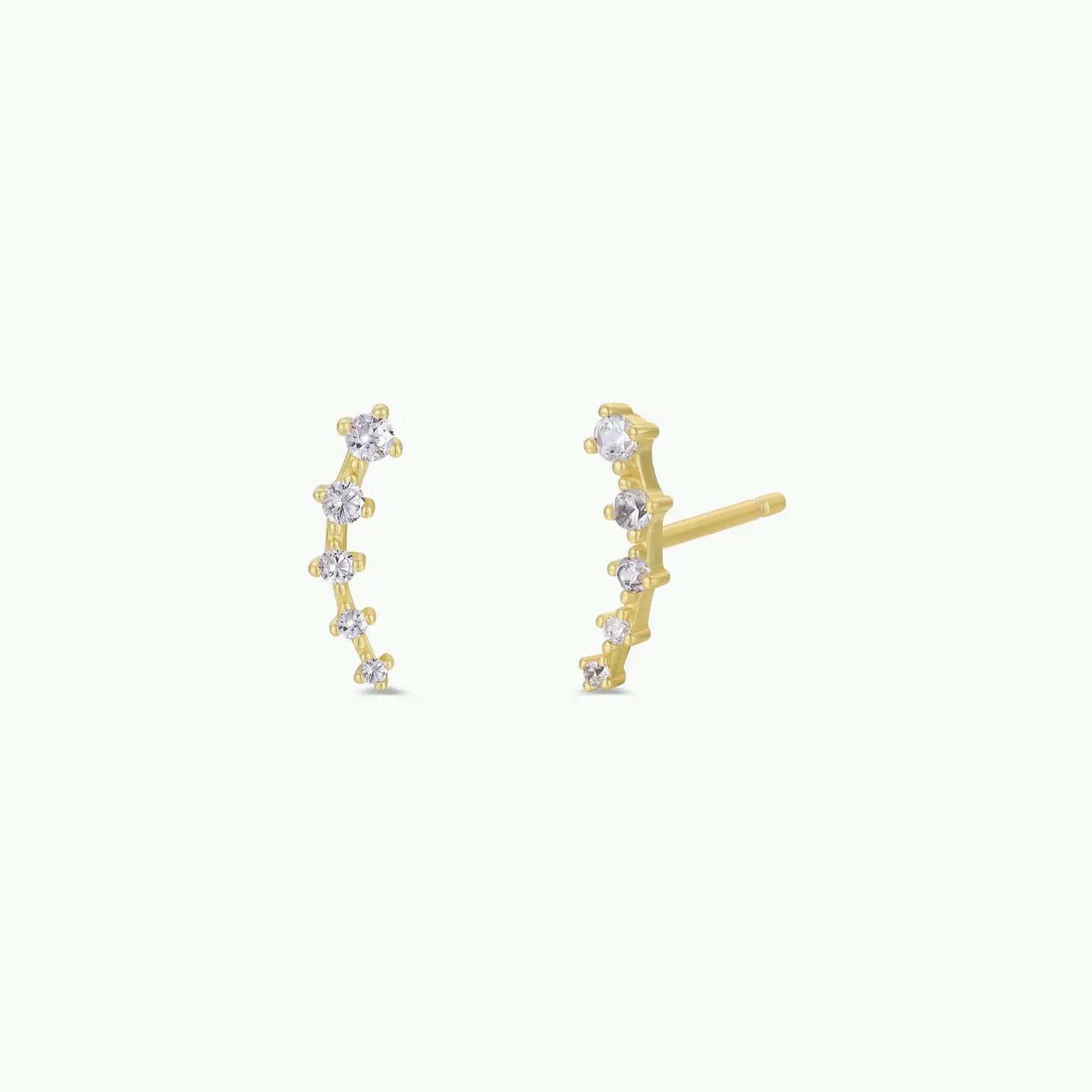 Crawler Earrings - Natural