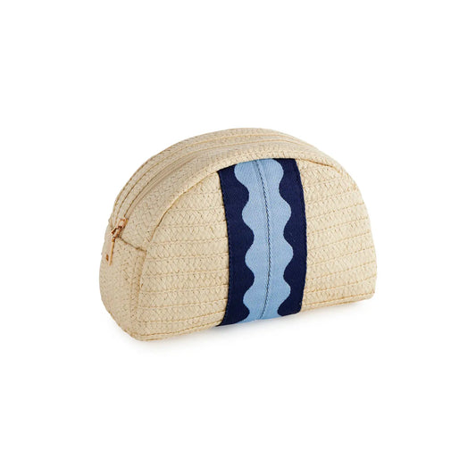 Blue Ricrac Pouch