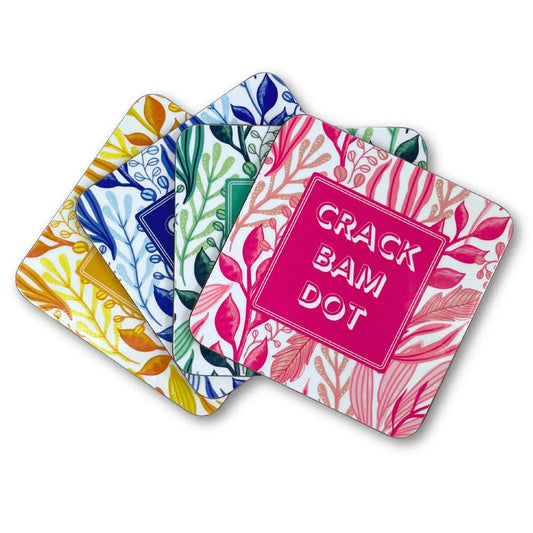 Crack Bam Dot Coasters - Nature