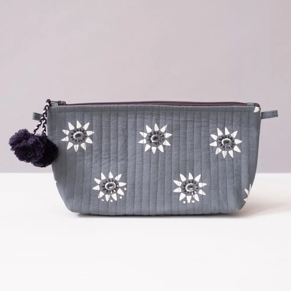 Makeup Bag – Grey Sun