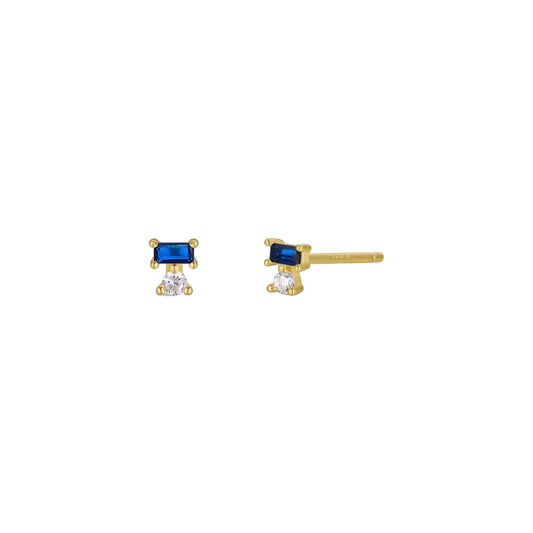 Double Stud Stack- Sapphire