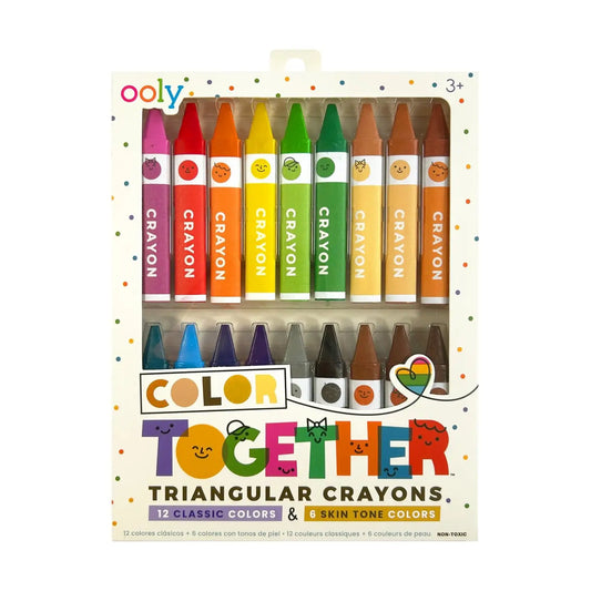 Color Together Triangular Crayons- Set of 18