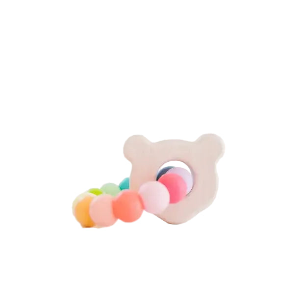 Mini Bear Teether- Confetti