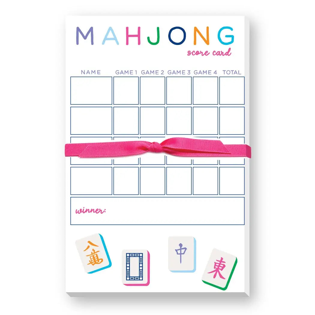 Mahjong Score Card