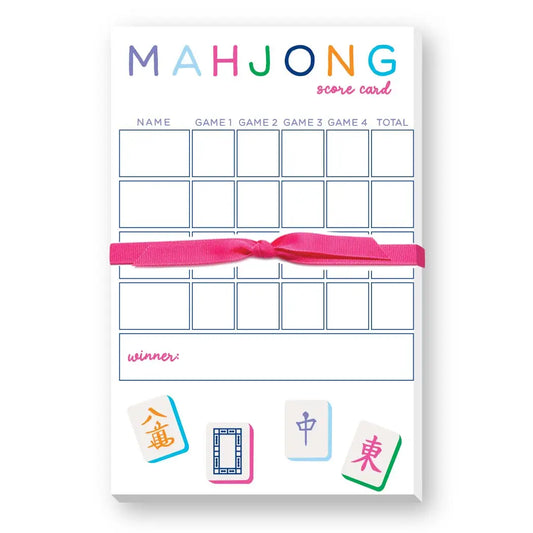 Mahjong Score Card