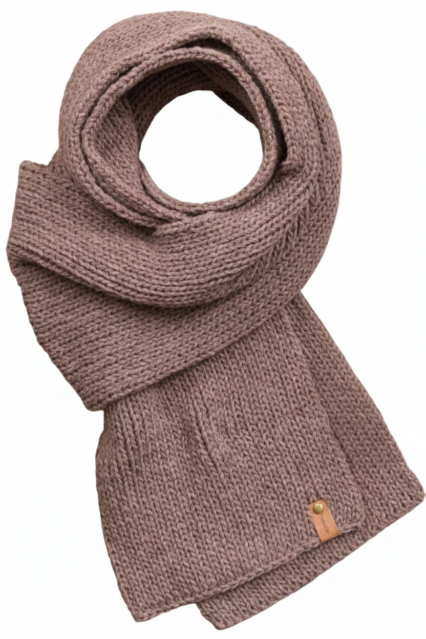 Men's Merino Wool Scarf - Coffee