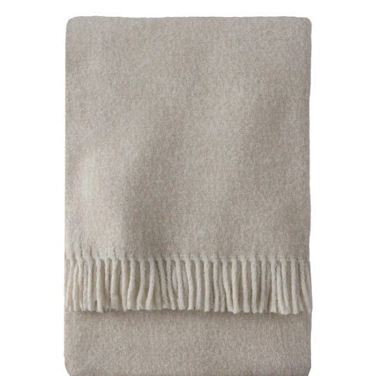 Tweed Throw - Linen
