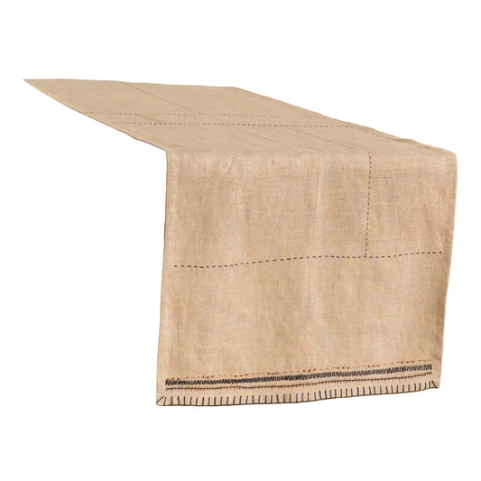 Linen Table Runner - Oatmeal