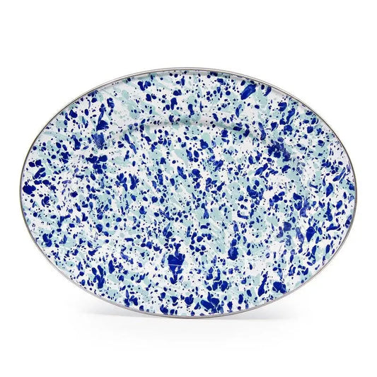 Enamel Oval Platter - Ocean