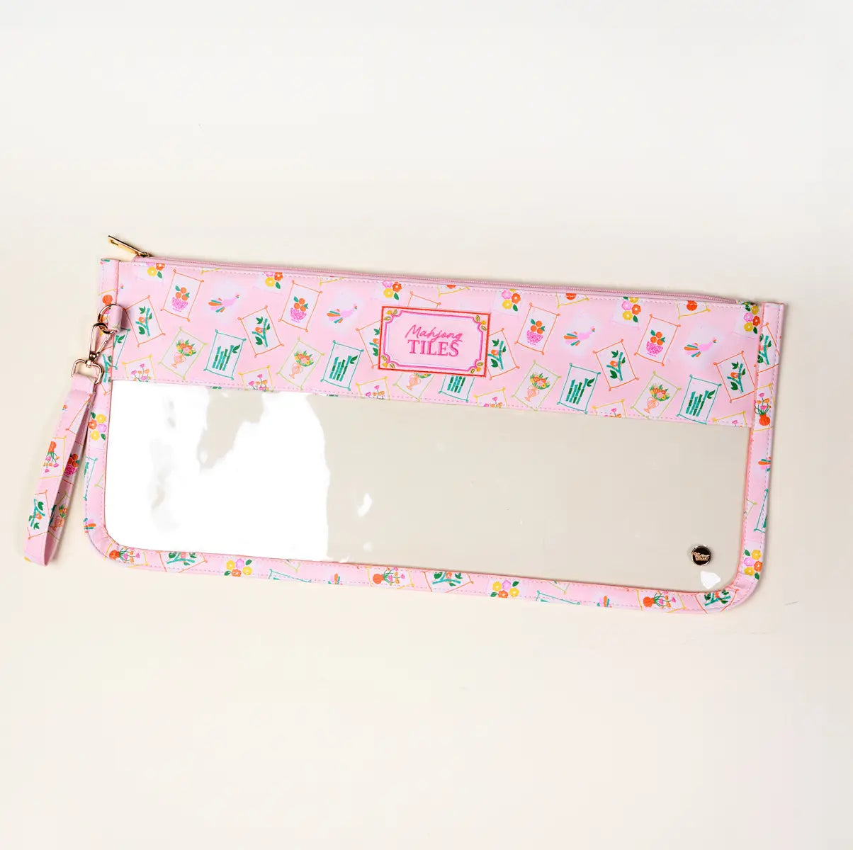 Mahjong Tile Pouch- Pink
