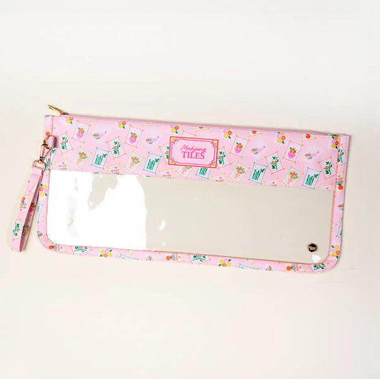 Mahjong Tile Pouch- Pink