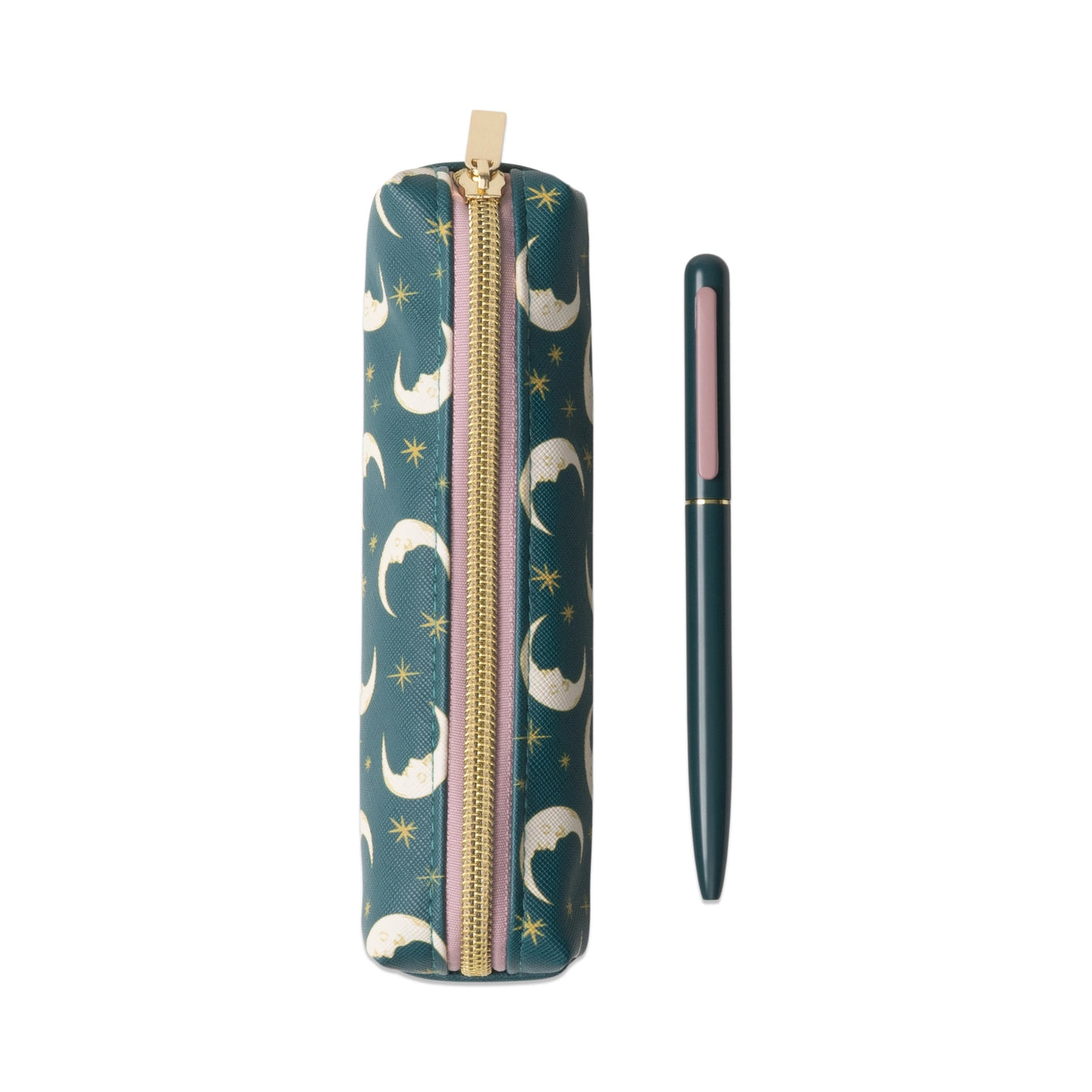 Teal Moon Pen and Pouch Set