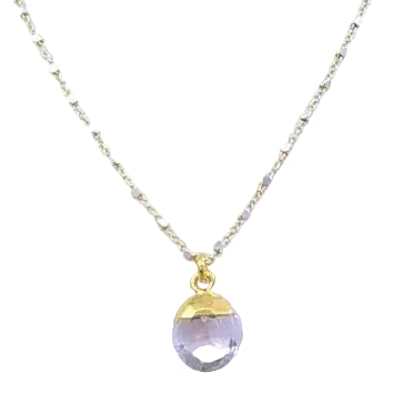 Quartz Drop Neckalce