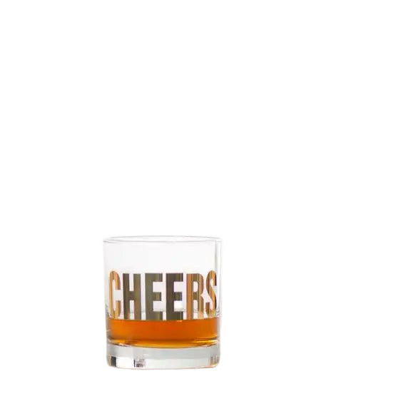 Cheers Rocks Glasses - Set of 2