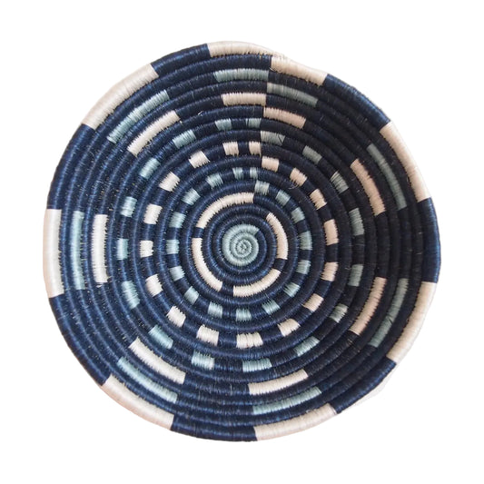Blue Woven Abstract Bowl - Small