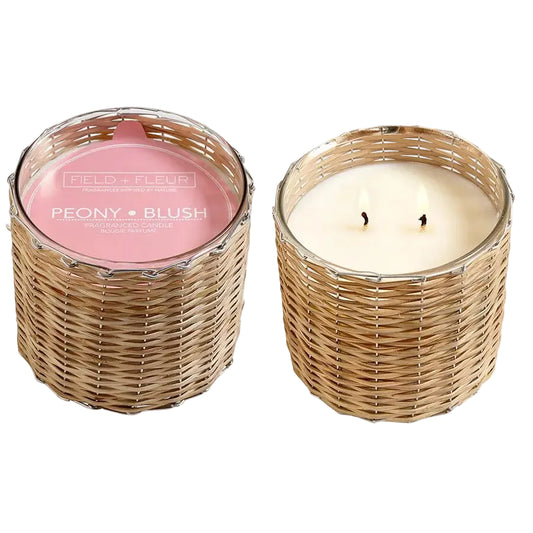 Peony Blush Handwoven Candle