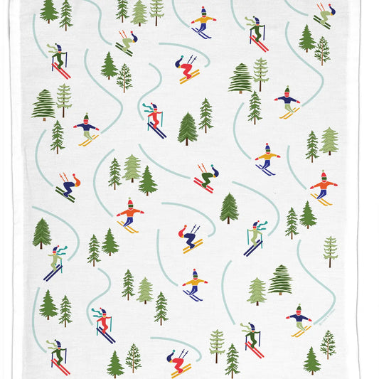 Tea Towel – Skiers