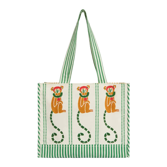 Monkey Totebag - Green