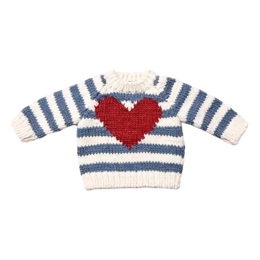 Stripe Heart Sweater