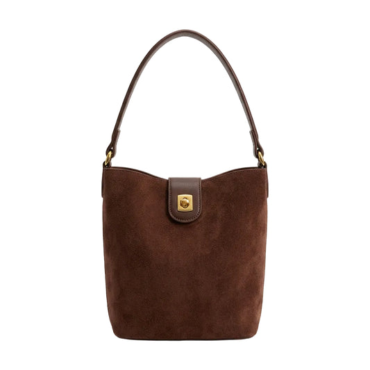 Top Handle Crossbody Bag- Brown