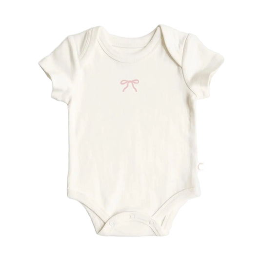 Pink Bow Onesie