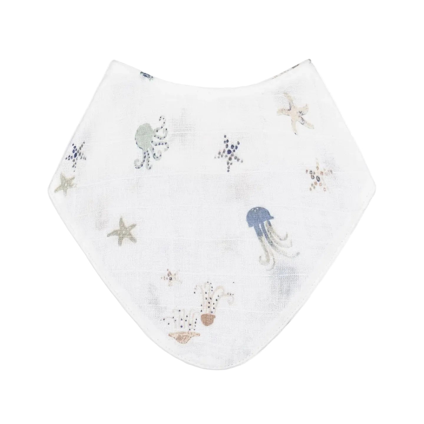 Sea Life Muslin Bib Set