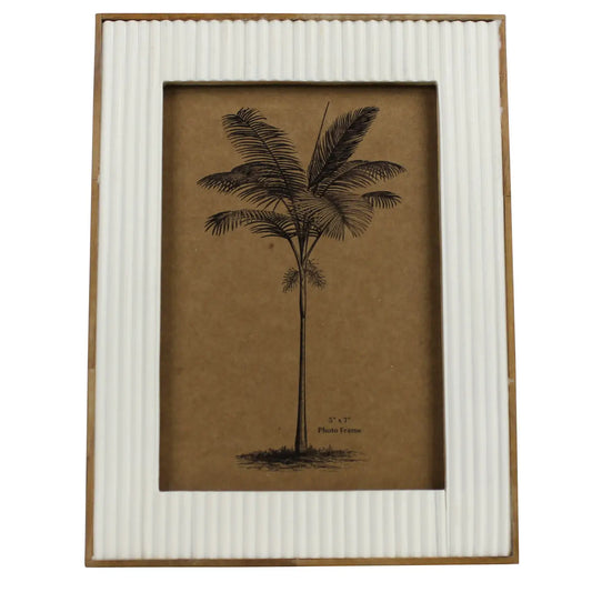 Ivory and Teak Frame - 5x7