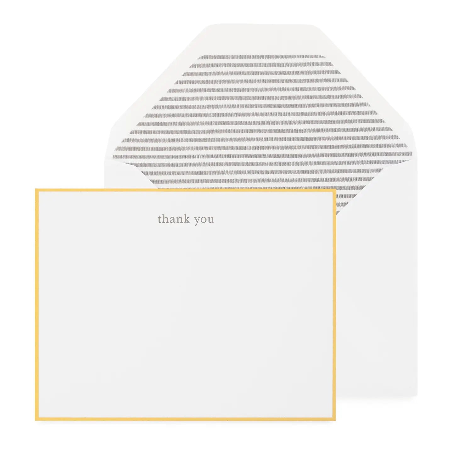 Charcoal Stripe Thank You Note Set
