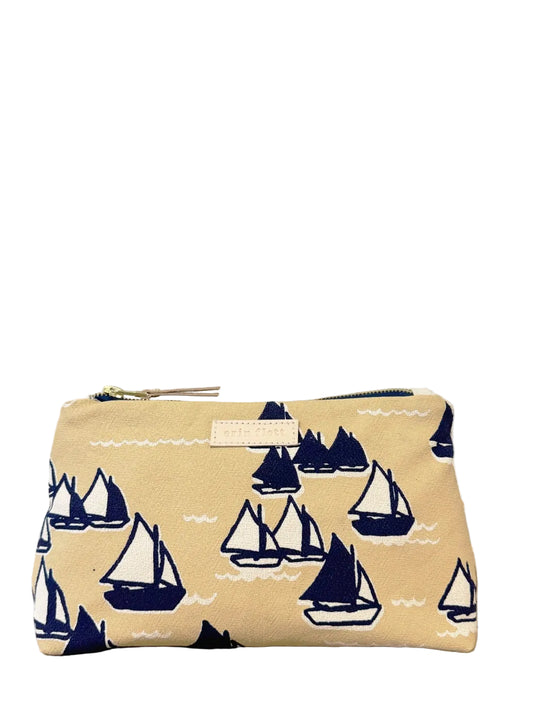 Sailing Makeup Bag - Beige