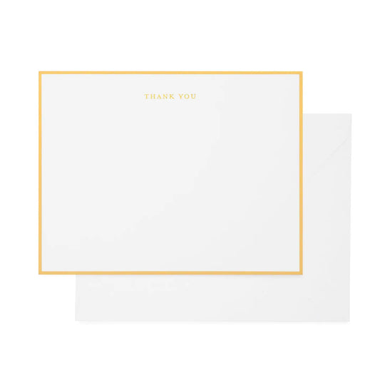 Gold Thank You Note Set