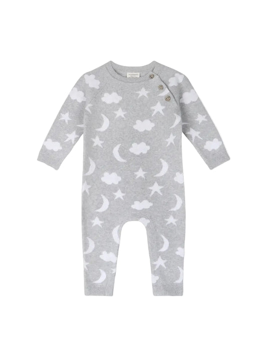 Moon and Stars Knit Romper
