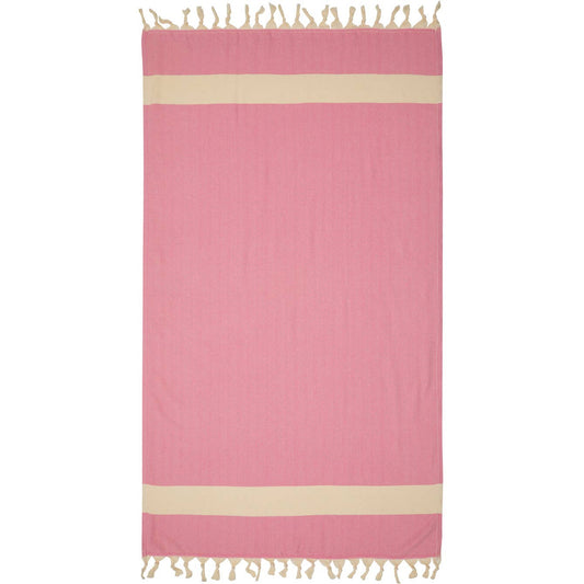 Pink Herringbone Fouta Towel