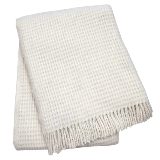 Fringed Waffle Throw