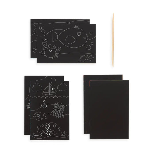 Scratch and Scribble Mini Kit- Friendly Fish