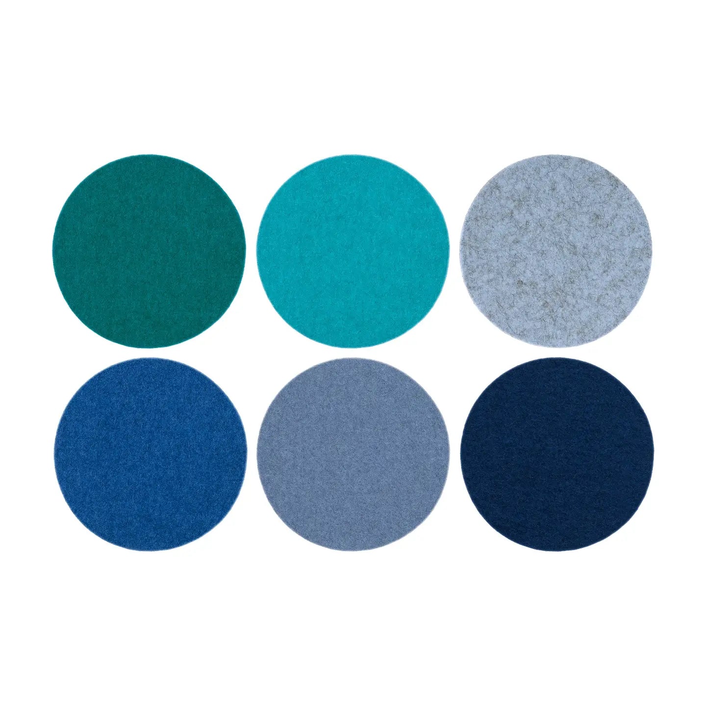 Round Felt Coaster – Ocean (Set of 6)