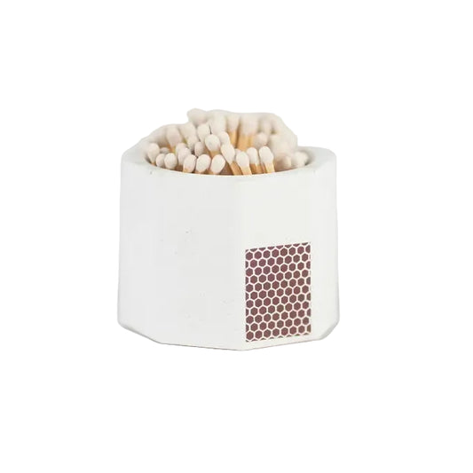 Cement Match Holder-White