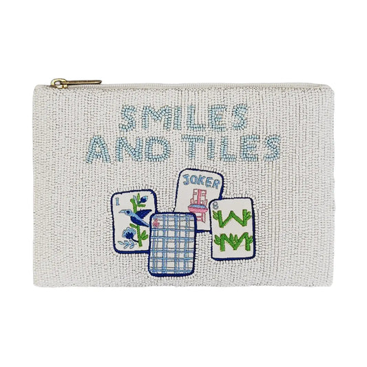 Smiles and Tiles Beaded Bag