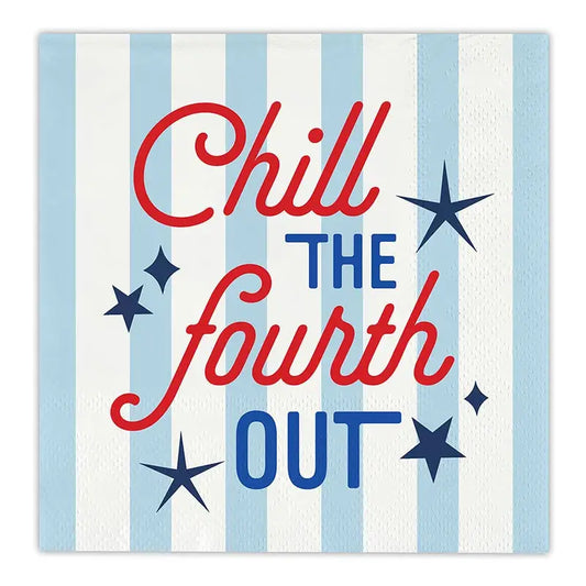 Chill the Fourth Out Cocktail Napkin