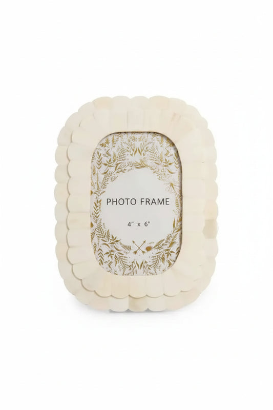 Ivory Scallop Frame- 4x6