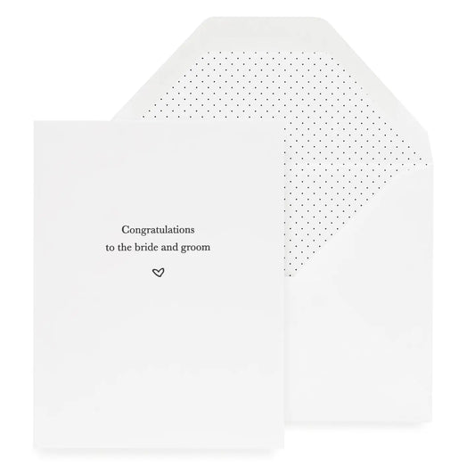 Congratulations to the Bride and Groom Card